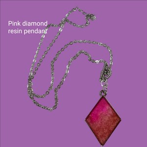 handmade resin pendant